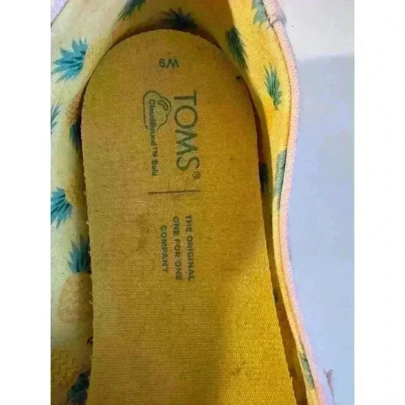 Toms Women's Alpargata Canvas Good Vibes Embroidered Light Pink Flats Size 6M - Picture 7 of 8